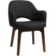 Albury Premium Fabric Armchair with Timber Legs