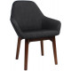 Bronte Premium Fabric Armchair with Timber Legs