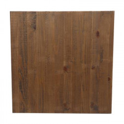70cm Square Solid Timber Rustic Table Top