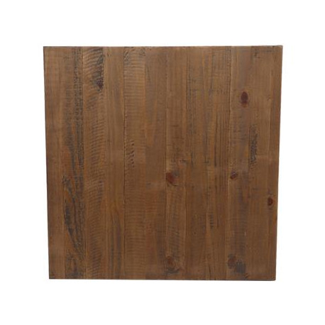 70cm Square Solid Timber Rustic Table Top
