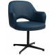 Albury Premium Vinyl Armchair with Black Blade Frame