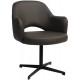 Albury Premium Vinyl Armchair with Black Blade Frame