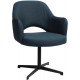 Albury Premium Fabric Armchair with Black Blade Frame