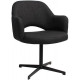 Albury Premium Fabric Armchair with Black Blade Frame