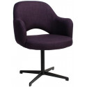 Albury Premium Fabric Armchair with Black Blade Frame