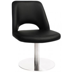 Albury Premium Vinyl Side Chair with S/S Disc Base