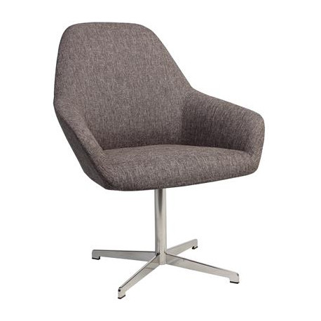 Bronte Premium Fabric Armchair with S/S Blade Frame