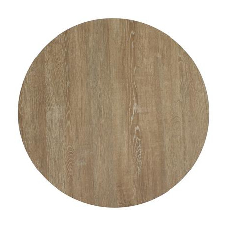 50cm Round Compact Laminate Table Top - Textured Finish