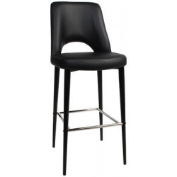 Albury Premium Vinyl Stool with Metal Legs
