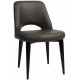Albury Premium Vinyl Side Chair with Metal Legs