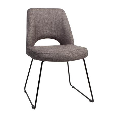 Albury Premium Fabric Side Chair with Sled Base