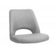 Albury Premium Fabric Side Chair with Black Blade Frame