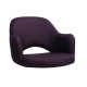 Albury Premium Fabric Armchair with Timber Look Metal Legs